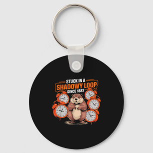 Groundhog Day Pun Schaduw Sarcasme Grappig Vrouwen Sleutelhanger