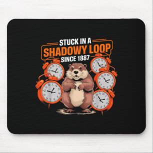 Groundhog Day Pun Shadaow Sarcasme Grappig Vrouwen Muismat