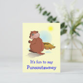 Groundhog Day Punxsutawney Briefkaart (Staand voorkant)