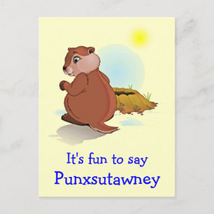 Groundhog Day Punxsutawney Briefkaart