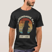 Groundhog Day Retro Sunset T-shirt (Voorkant)