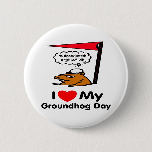 Groundhog Day Ronde Button 5,7 Cm (Voorkant)