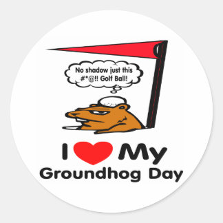 Groundhog Day Ronde Sticker