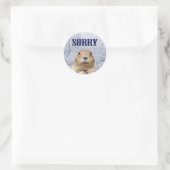 Groundhog Day Sorry Ronde Sticker (Tas)