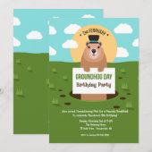 Groundhog Day verjaardagsfeestje Kaart (Voorkant / Achterkant)