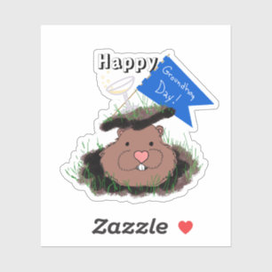 Groundhog Day viering Sticker