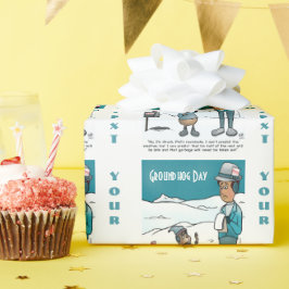 Groundhog Day Wrapping Paper Cadeaupapier