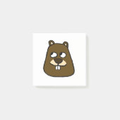 Groundhog Face Post-it® Notes (Voorkant)