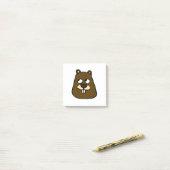 Groundhog Face Post-it® Notes (Op bureau)