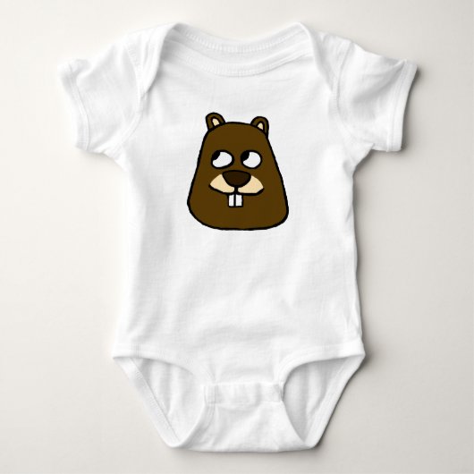 Groundhog Face Romper (Voorkant)