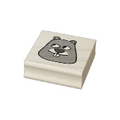 Groundhog Face Rubberstempel (Stempel)