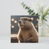 Groundhog Geek Uitnodiging (Staand voorkant)