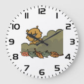 Groundhog gluren door de Struiken van de herfst Grote Klok (Voorkant)