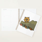 Groundhog gluren door de Struiken van de herfst Planner (Display)