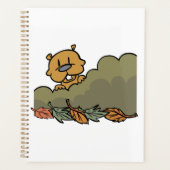Groundhog gluren door de Struiken van de herfst Planner (Voorkant)