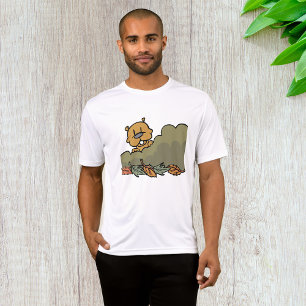 Groundhog gluren door de Struiken van de herfst T-shirt