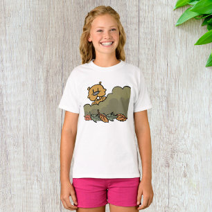 Groundhog gluren door de Struiken van de herfst T-shirt