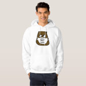 Groundhog in Face Mask Hoodie (Voorkant volledig)