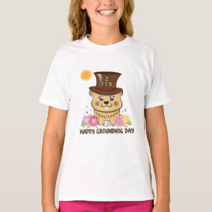 GROUNDHOG JOUR 2 FÉVRIER HEUREUX BADINE LE T-SHIRT