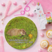 Groundhog Jour vous annonce! assiettes (Fête)