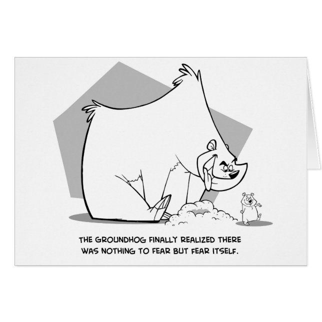 Groundhog-kaart (Voorkant Horizontaal)