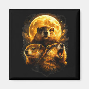 Groundhog Maan  Magneet