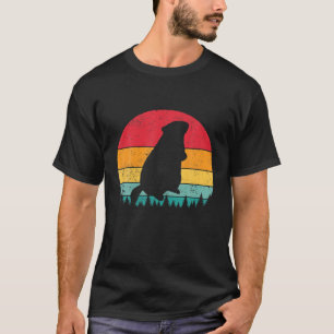 Groundhog Mannen Vrouwen Kinderen Woodchuck Vintag T-shirt