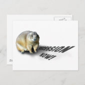 Groundhog Phil zegt... Briefkaart (Voorkant / Achterkant)