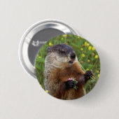 Groundhog Pose Button - Dichterbij (Voorkant /achterkant)
