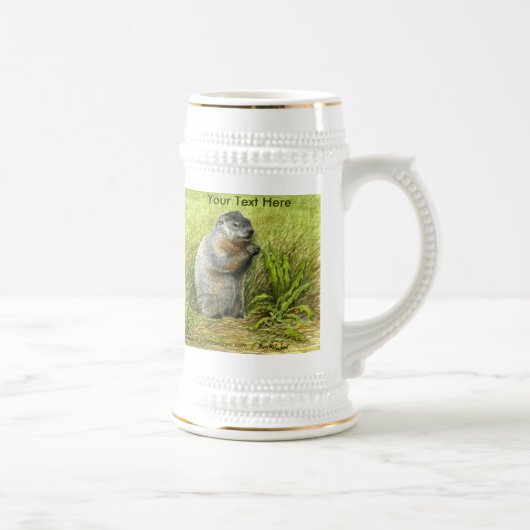 Groundhog Stein Bierpul (Rechts)
