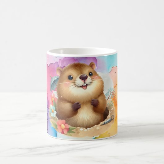 Groundhog Theme Café Mug (Centre)