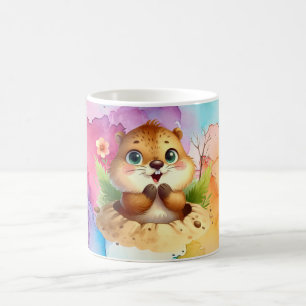 Groundhog Theme Café Mug