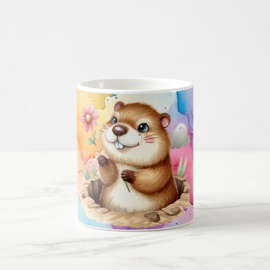 Groundhog Theme Café Mug (Centre)