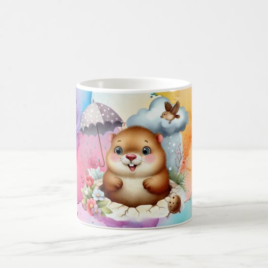Groundhog Theme Café Mug (Centre)