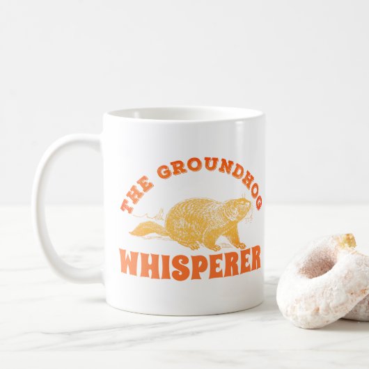 Groundhog Whisperer - Groundhog Day Koffiemok (Met donut)