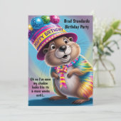 Groundhog ziet psychedelische kleuren kaart (Staand voorkant)