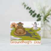 Groundhog's Day Briefkaart (Staand voorkant)