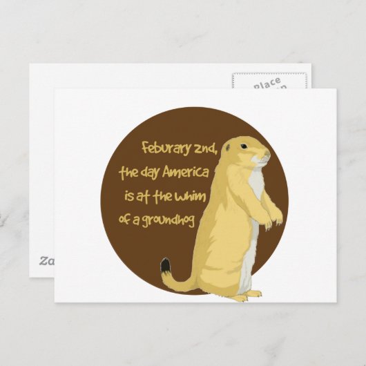 Groundhog's Day Briefkaart (Voorkant / Achterkant)