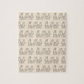 Group Chat Cute Bears Pattern Legpuzzel (Verticaal)