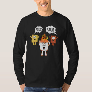 Group Hug Camping Campfire Chocolate Marshmallow S T-shirt
