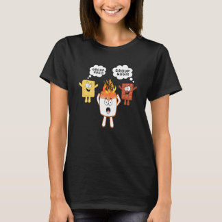 Group Hug Camping Campfire Chocolate Marshmallow S T-shirt