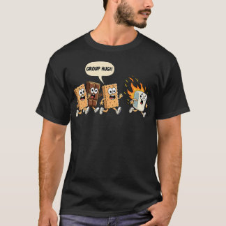 Group Hug Marshmallow Campfire Smores Funny Campin T-shirt