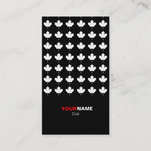 Group on Modern Maple Gold Visitekaartje (Voorkant)