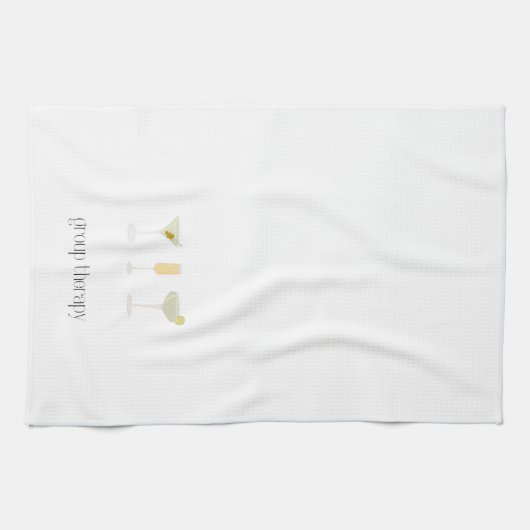 "Group Therapy" Cocktail Serviette de cuisine (Horizontal)