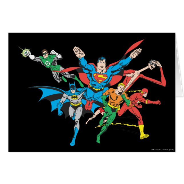 Groupe 4 de la Justice League of America (Devant horizontal)