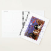 Groupe 4 King Charles Cavalier Spaniels Planner (Devant avec enveloppe)