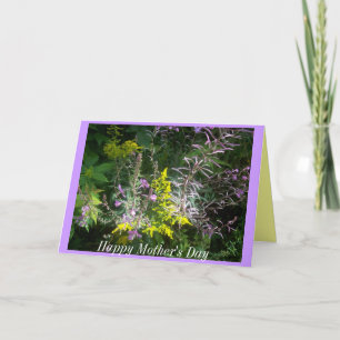 Groupe de carte du jour de mère de fleurs sauvages