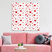 Groupe de Coeurs Enveloppé Toile (Quad) (Insitu(Salon))