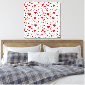 Groupe de Coeurs Enveloppé Toile (Quad) (Insitu(Chambre))