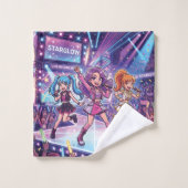 Groupe de filles JPop de dessin animé (Gant de toilette)